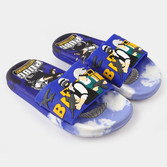 CHARACTER BOYS SLIPPERS GLB-01-Blue