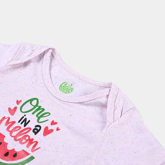 Infant Girl Jacquard 2 Piece Set Watermelon-White