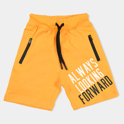 Boys Cotton Terry Knitted Terry Short Always Looking Forword-Citrus