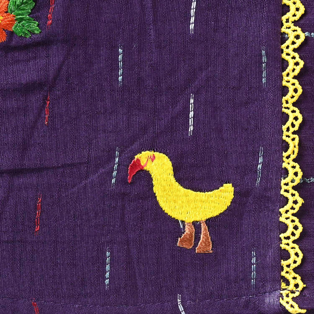 Infant Girls Jacquard EMB 2PC Suit Little-Purple Price in Pakistan