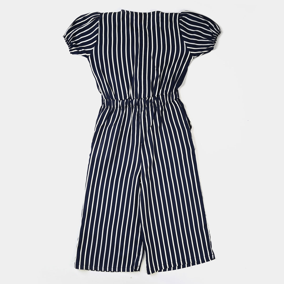 Girls Viscose JumpSuit - Stripes