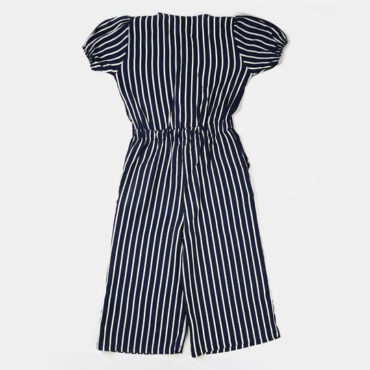 Girls Viscose JumpSuit - Stripes