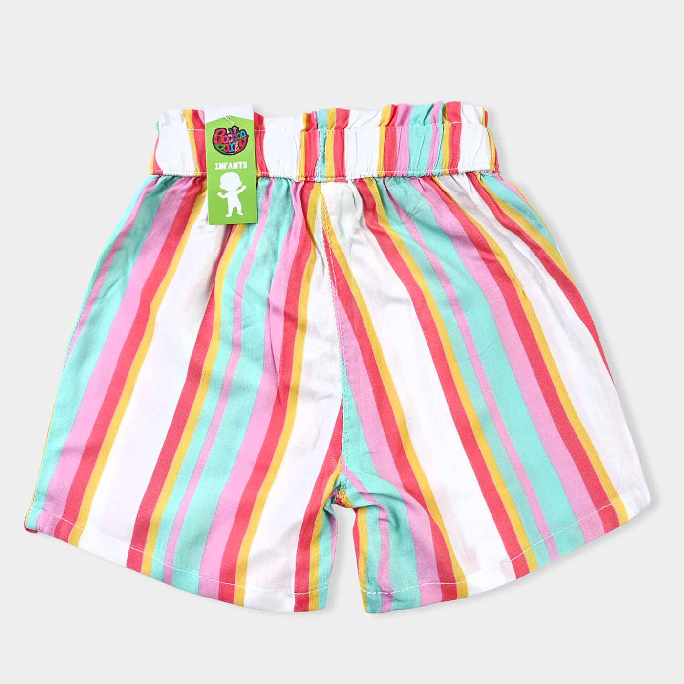 Infant Girls Viscose Short Striper-Printed