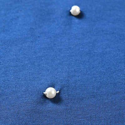 Girls Cotton Jersey T-Shirt H/S Pearls-Neon Peony