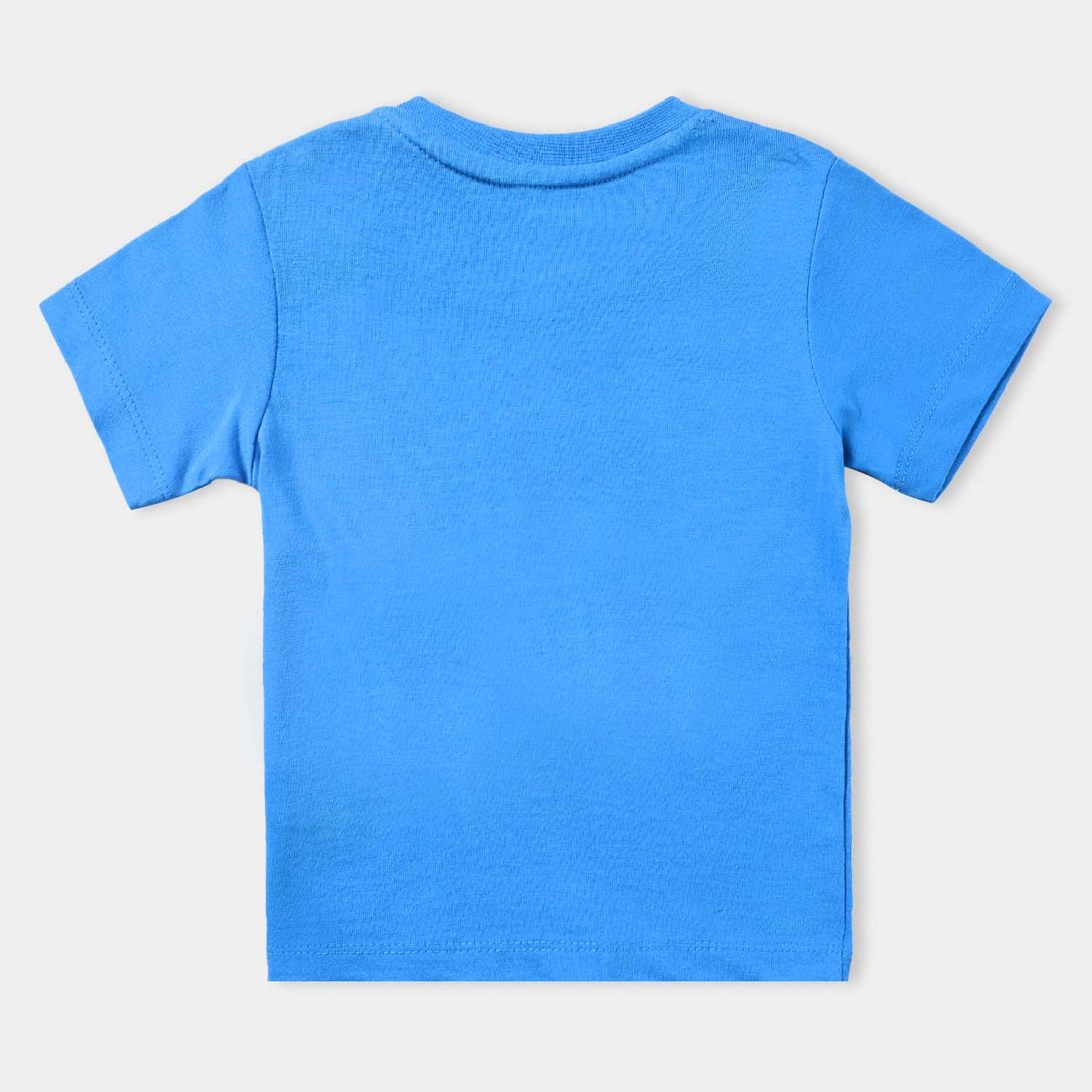 Infant Boys Cotton Jersey Round Neck T-Shirt Number One-B.Blue