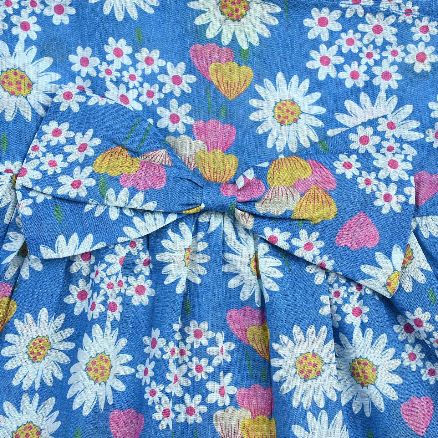 Infant Girls Cotton Floral Flower 2 PC Suit -Blue