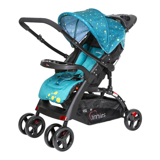 Tinnies Baby Stroller Revers Handle Acid Blue C-18D