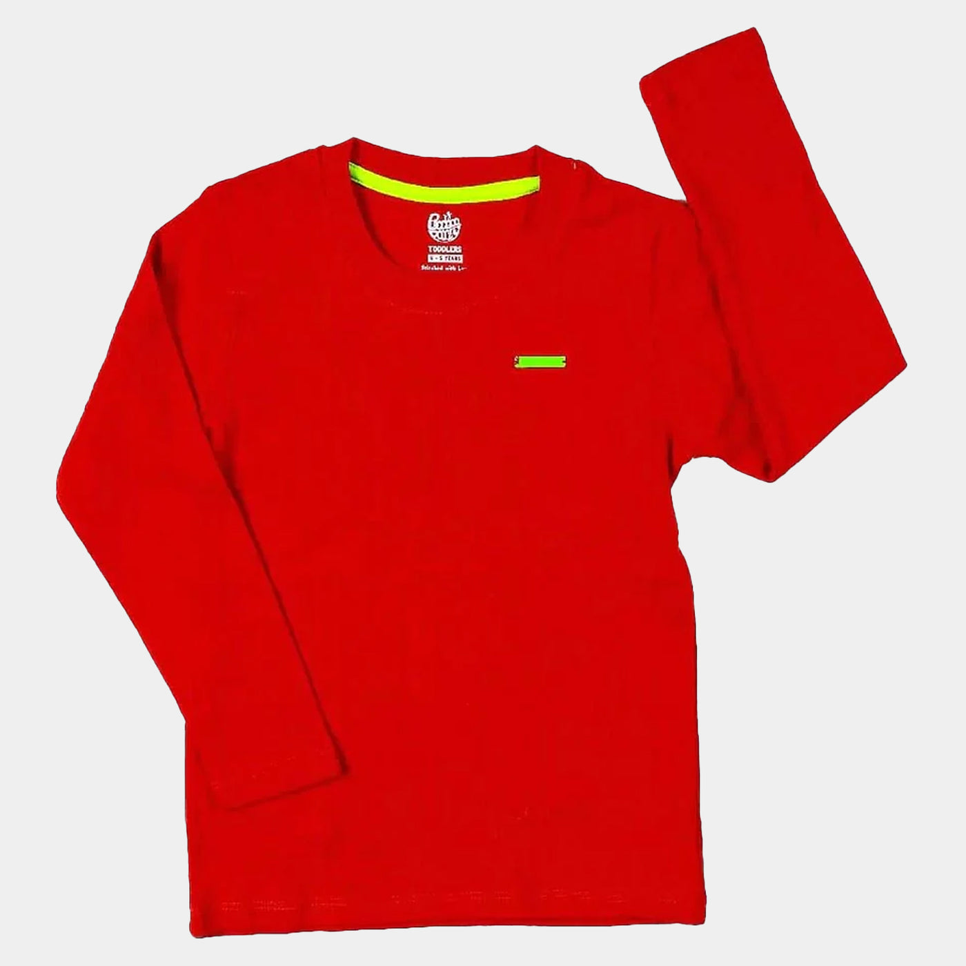 Infant Kids Full Sleeves T-Shirt Rib - Racing Red