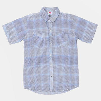 Infant Check Casual Shirt For Boys - Blue