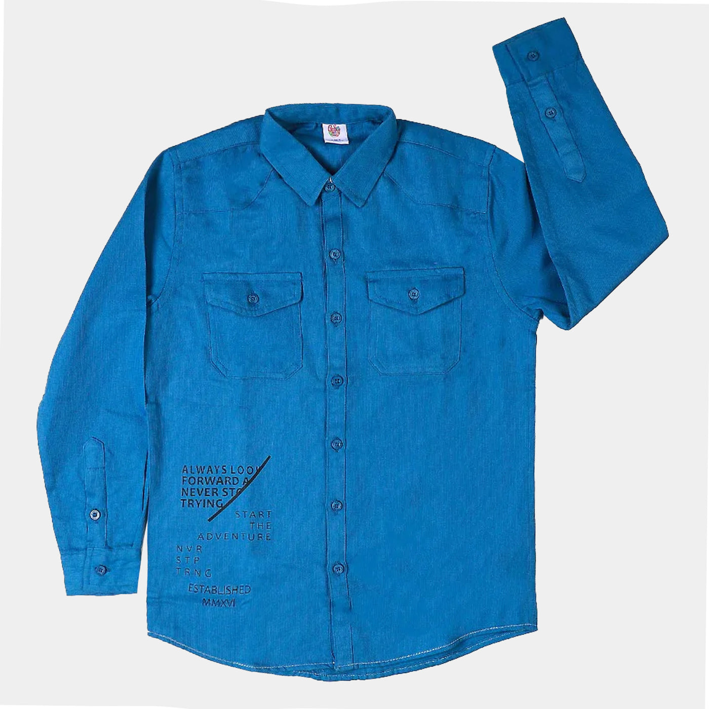 Boys Casual Shirt Never Stop - Blue