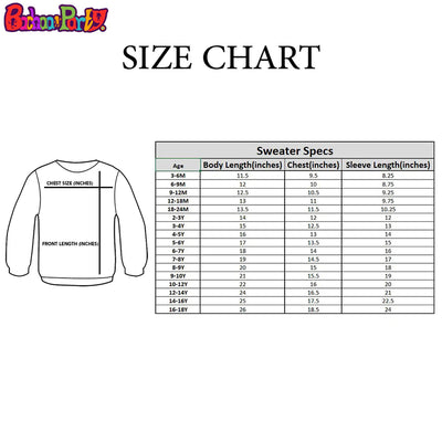 Girls Sweater Character -White