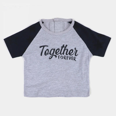Infant Night Suit Together Forever Son - Navy