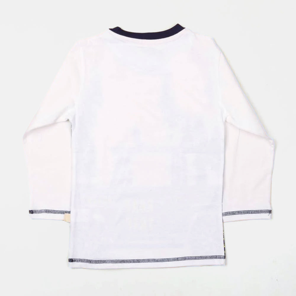 Infant Boys T-Shirt Road Trip - White