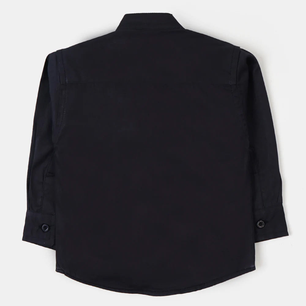 Boys Casual Shirt Character-Black