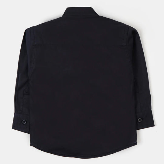 Boys Casual Shirt Character-Black
