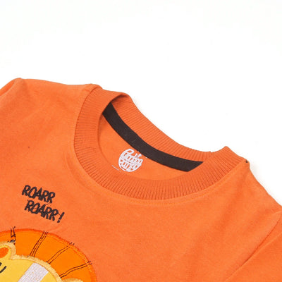 Infant Boys Sweatshirt Lion - Orange