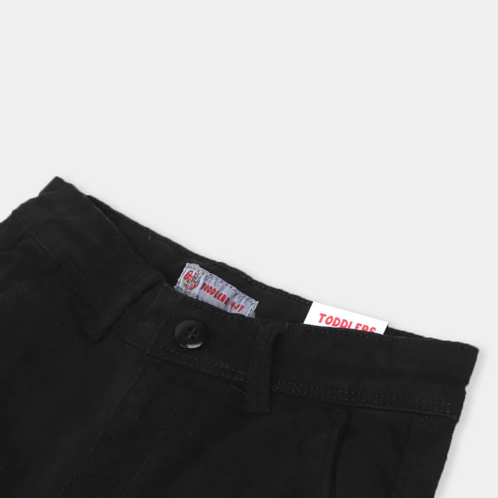 Boys Pant Cotton Chino Basic -Jet Black