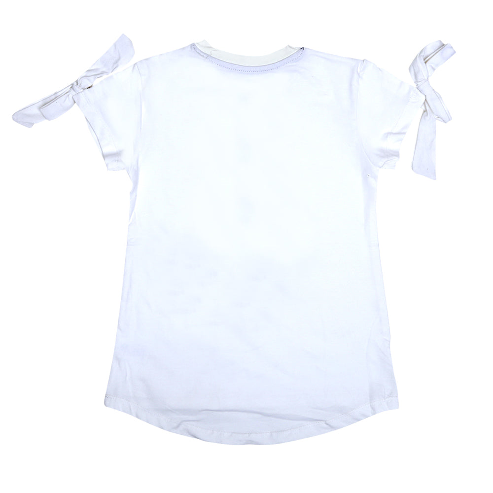 Delicious Flavor T-Shirt For Girls - White