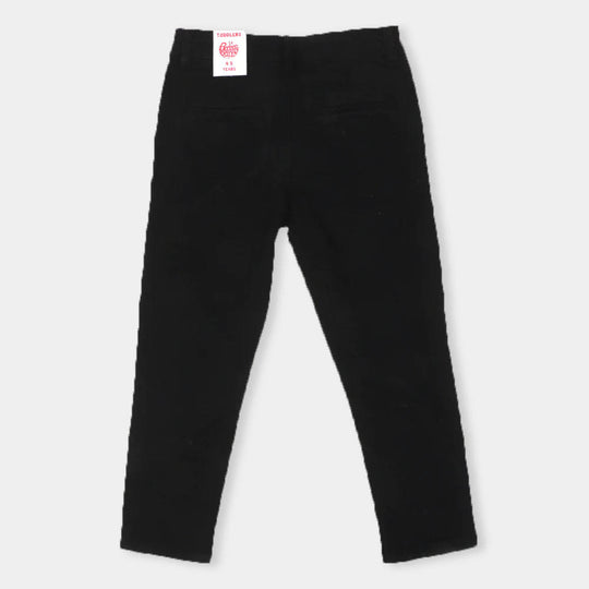 Boys Pant Cotton Chino Basic -Jet Black