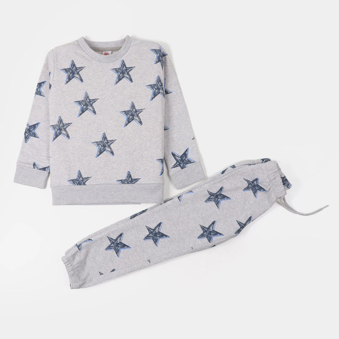 Boys 2 PCs Suit AOP Star - Gray