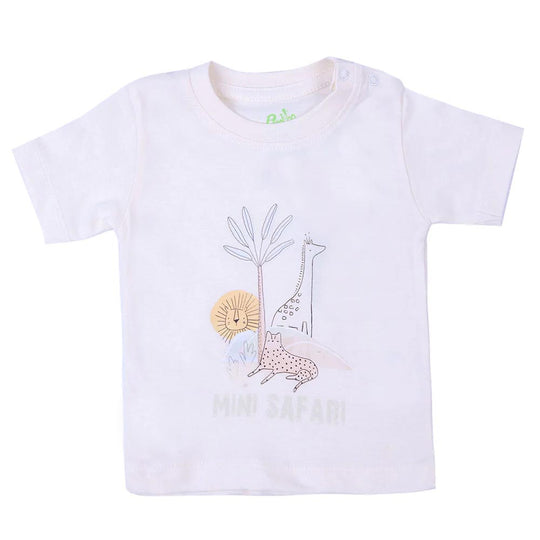 Infant Boys Cotton T-Shirt Mini Safari