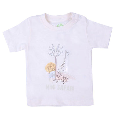 Infant Boys Cotton T-Shirt Mini Safari