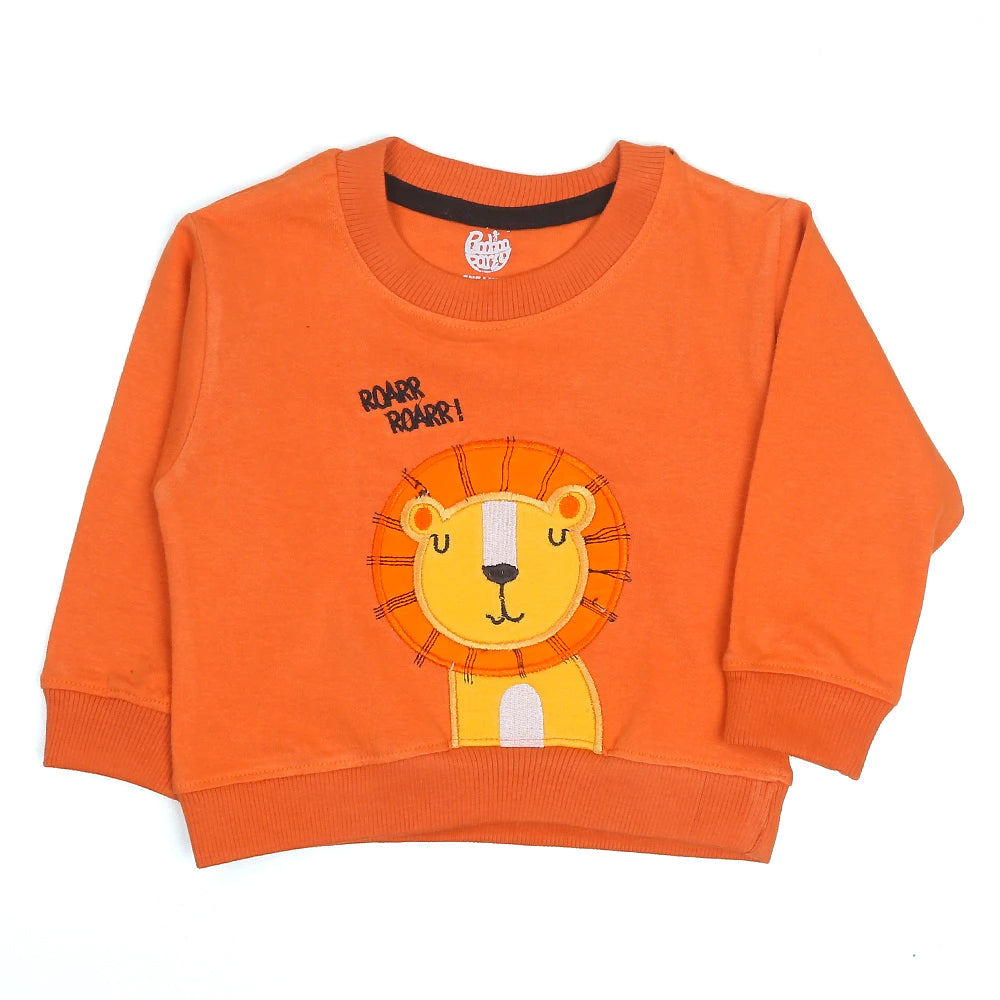 Infant Boys Sweatshirt Lion - Orange