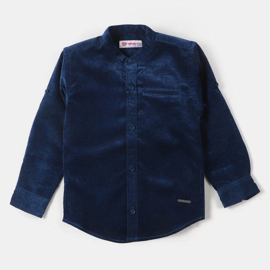 Boys Casual Shirt Corduroy W22 - Navy