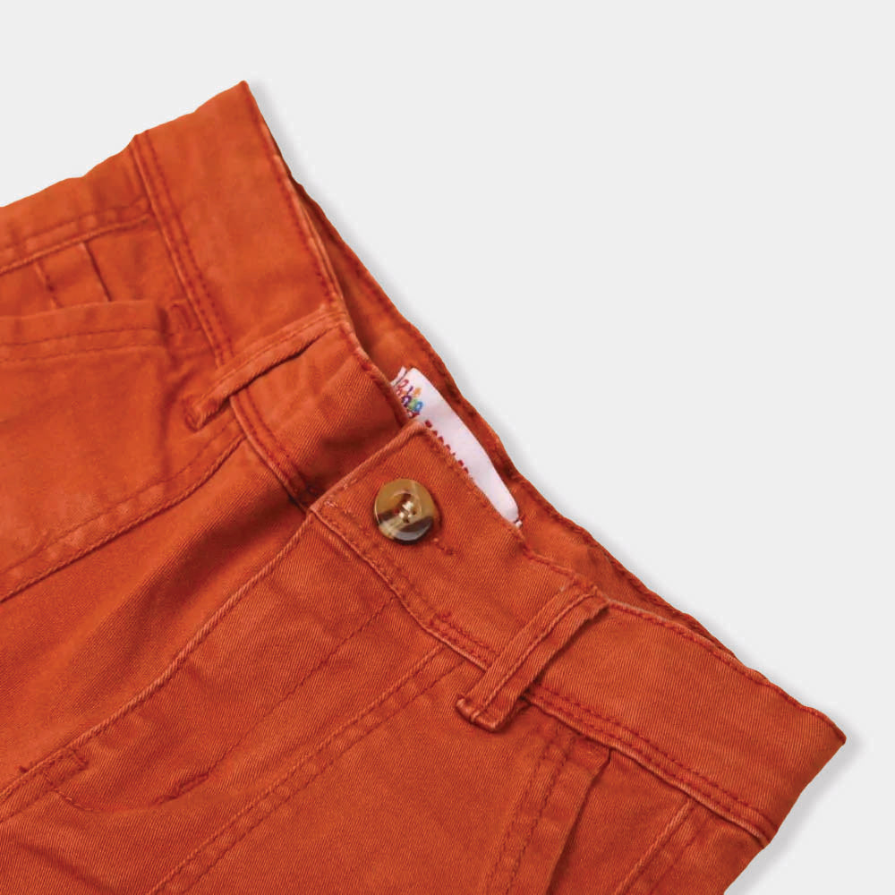 Cargo Explore Cotton Pant For Boys - Rust