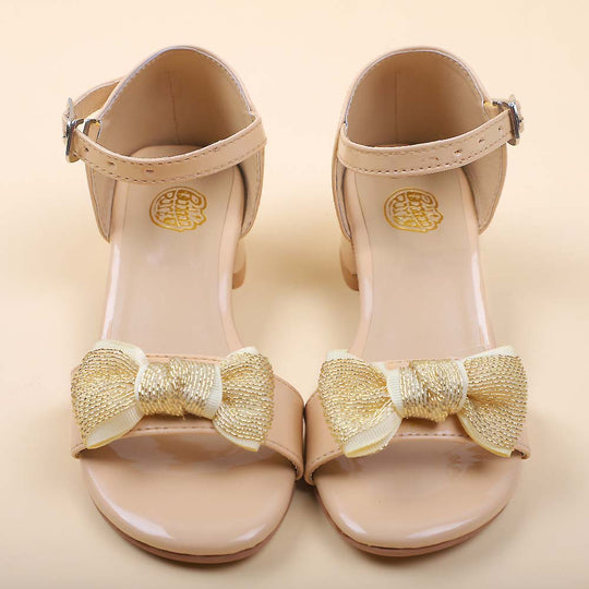 Heel Sandal For Girls - Beige