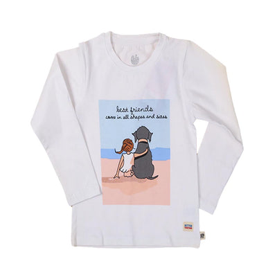 Best Friend T-Shirt For Girls - White