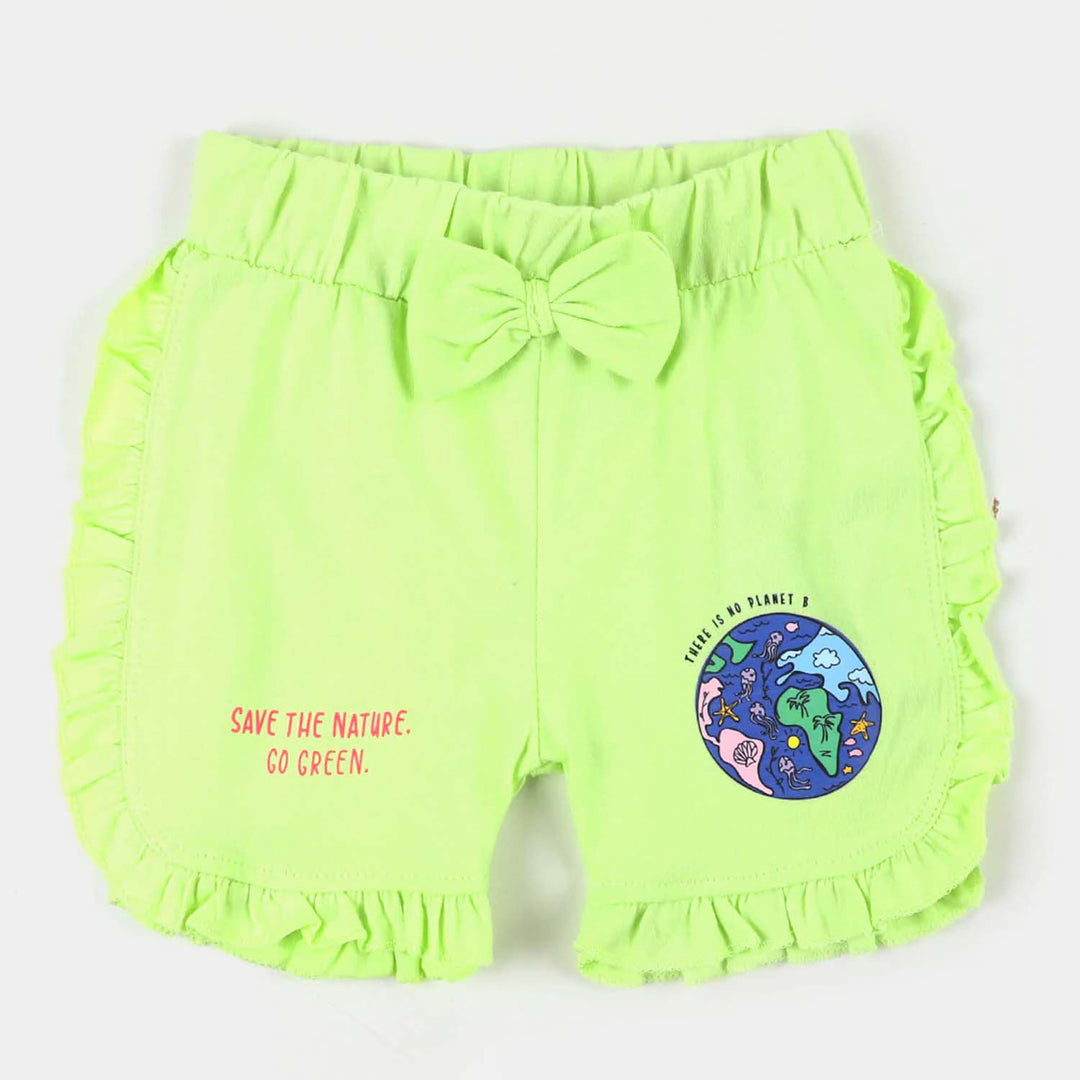 Infant Girls Knitted Short Go - Green