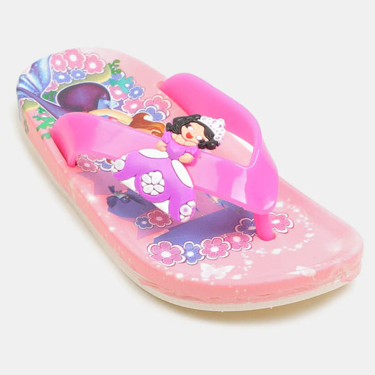 Princess Character Girls Slipper - L.Pink