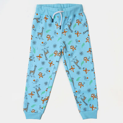 Boys Pyjama Monkey - Sky Blue
