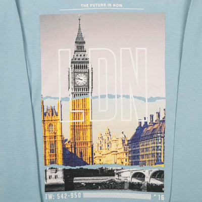 London Digital T-Shirt For Boys - Sky Blue