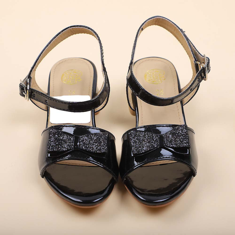 Heels Sandal For Girls - Black