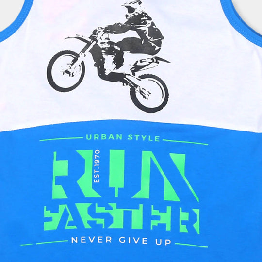 Boys Sando Run Faster-Blue