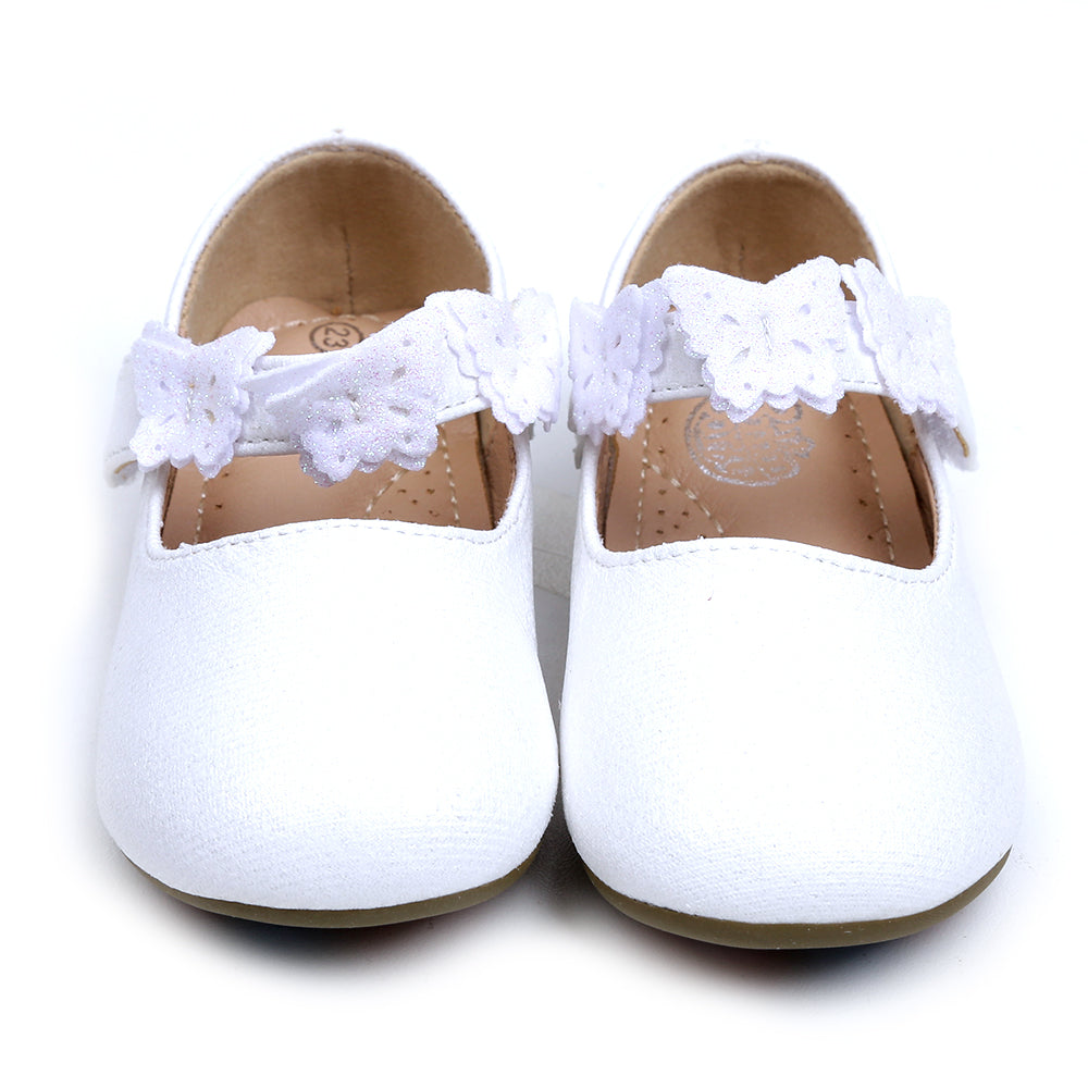 Fancy Casual Pumps For Girls - White