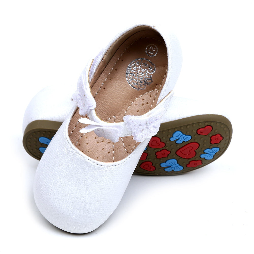 Fancy Casual Pumps For Girls - White