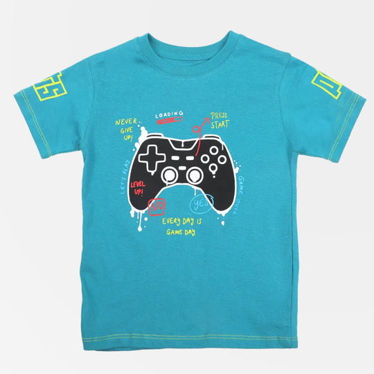 Boys T-Shirt Lets Play - Blue