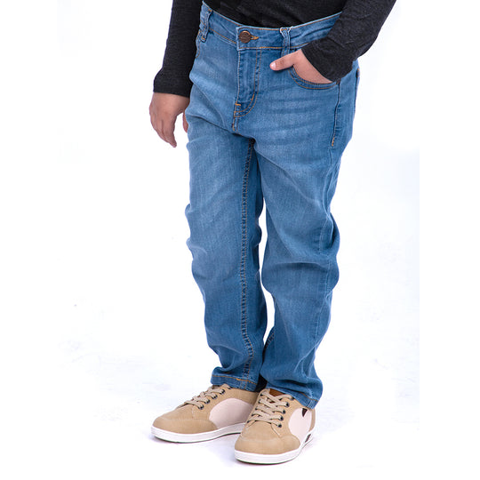 EMB Denim Pant For Boys - Blue