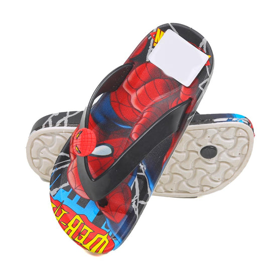 Boys Character Slippers - Black