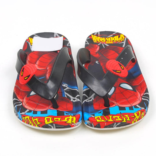 Boys Character Slippers - Black