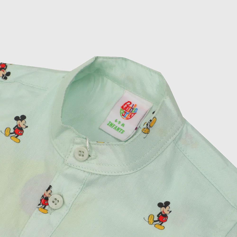 Infant Boys Casual Shirt - Mint Green