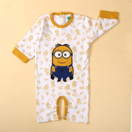 Minions Romper For Infants - White