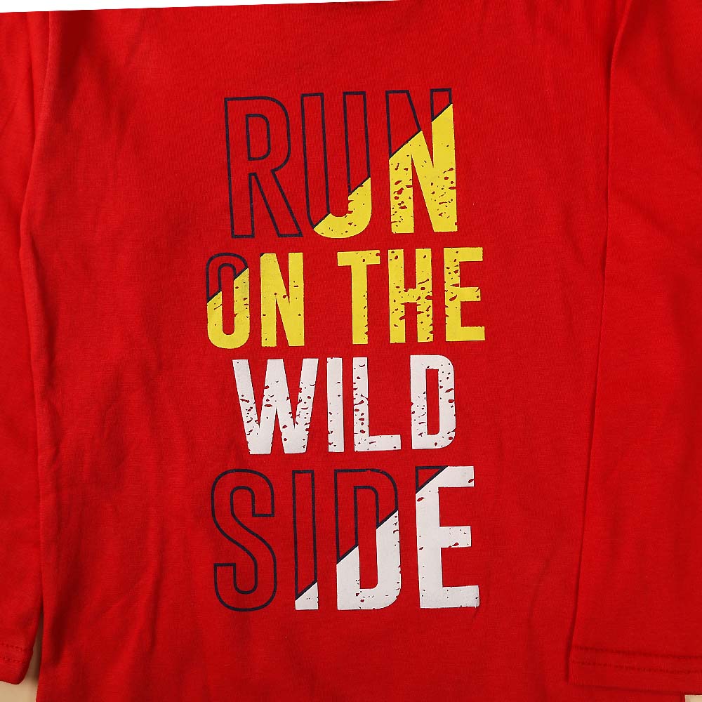 Wild Side T-Shirt For Boys - Red