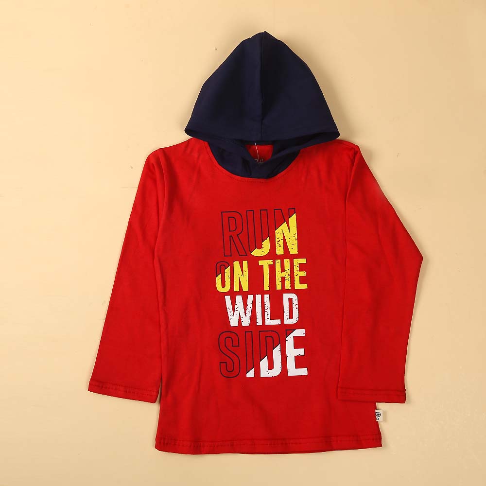 Wild Side T-Shirt For Boys - Red