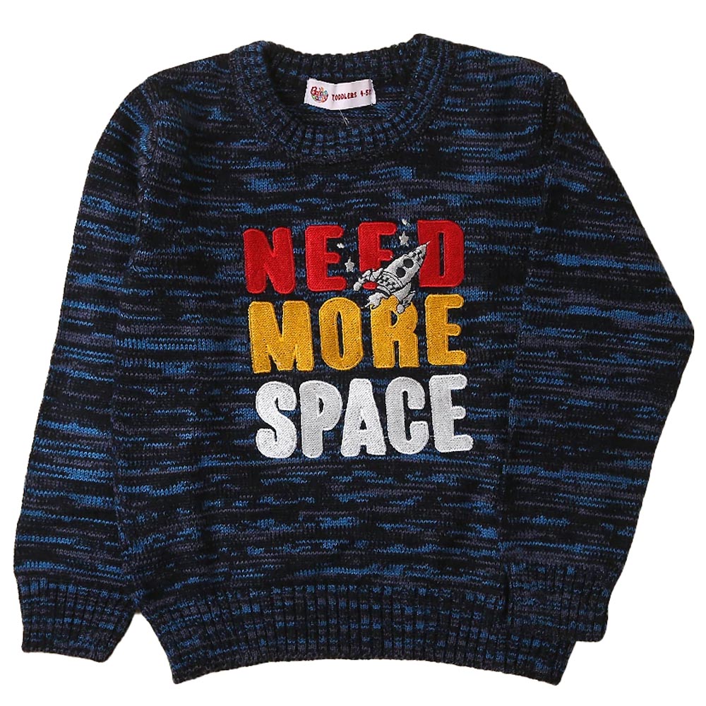 Need Space Sweater For Boys - Blue