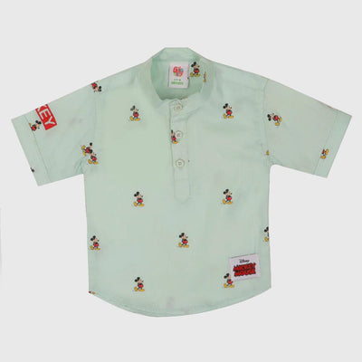 Infant Boys Casual Shirt - Mint Green