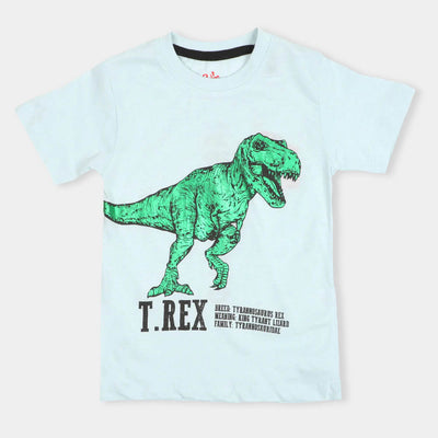 Boys T-Shirt T-Rex - Light Blue
